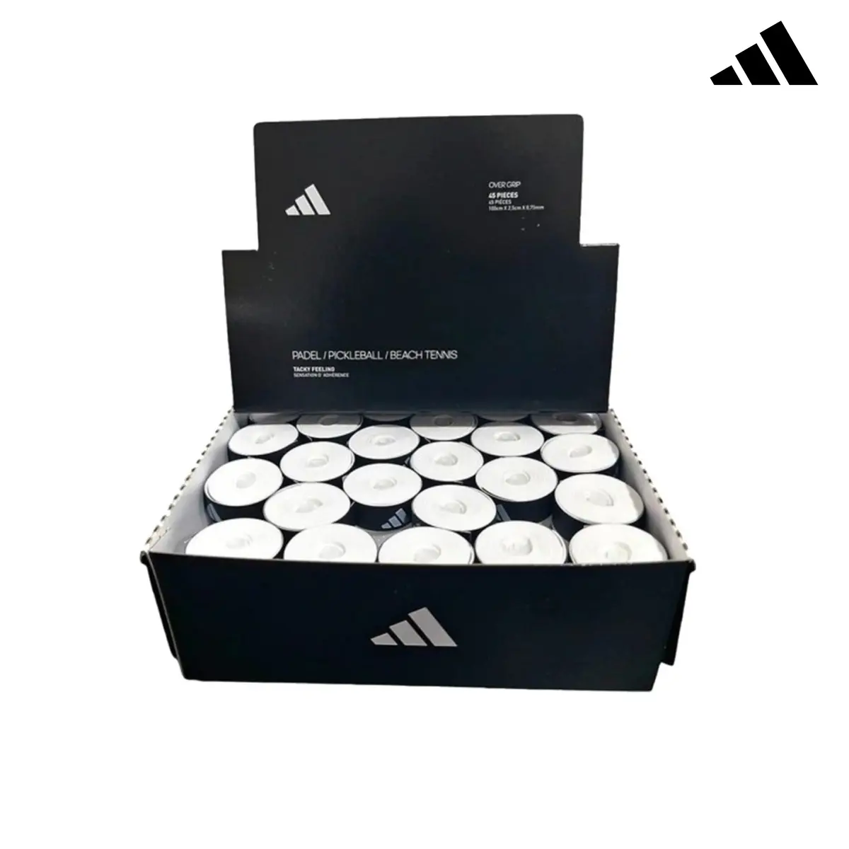 Adidas Box Overgrips White 45Pc 1