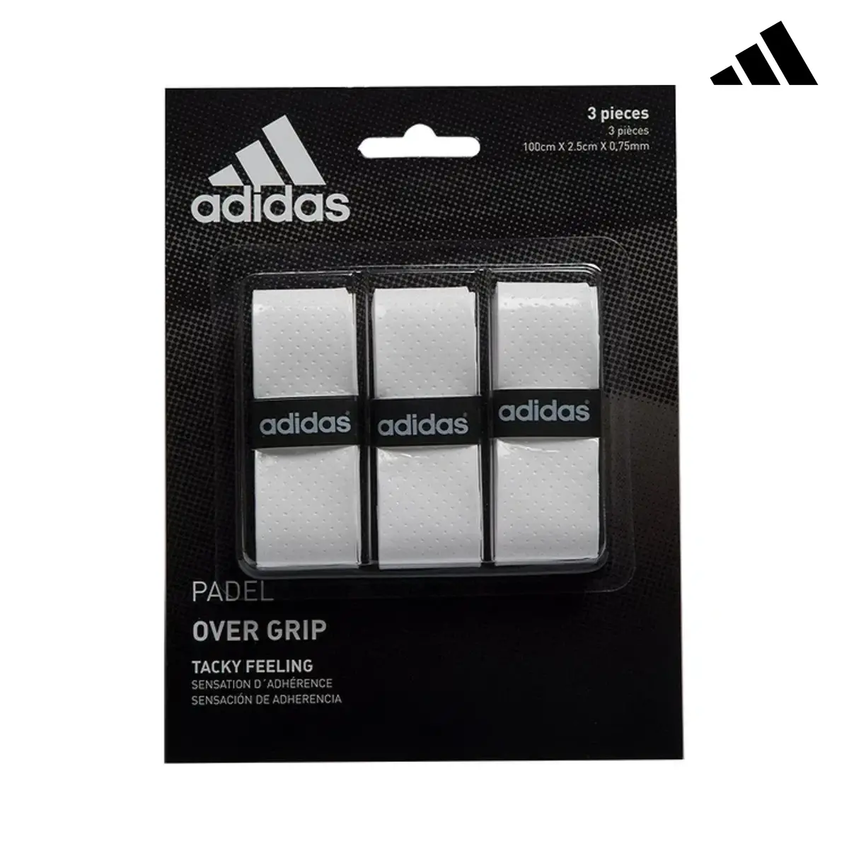 Adidas Overgrips White 3Pc 1
