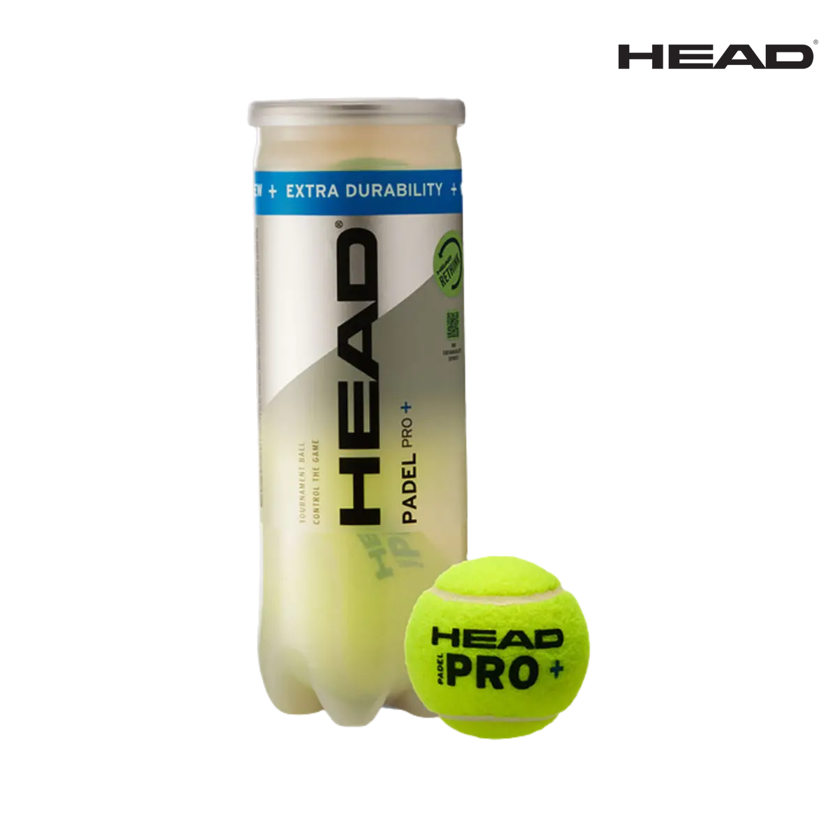 Head Padel Pro + 3-Bal Tube | Padel Balls 1