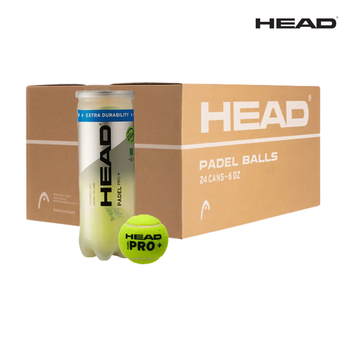 Head Padel Pro + Balls Box (24 X 3 Pieces) | Padel Balls 1