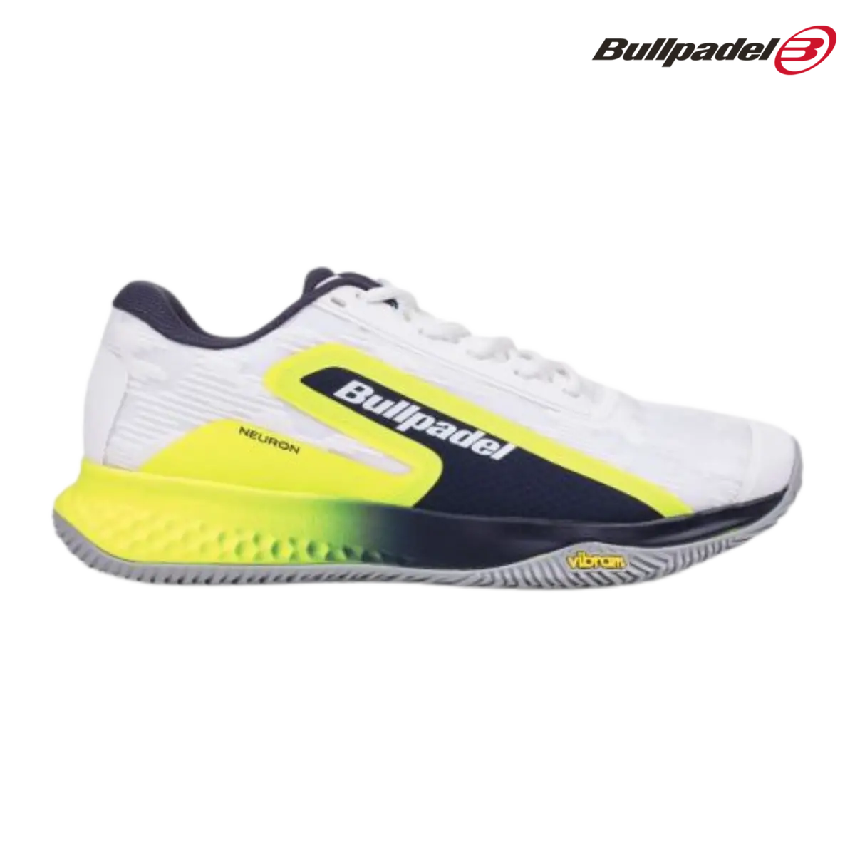 Bullpadel Neuron Vibram 25V White | Padel Shoes 1