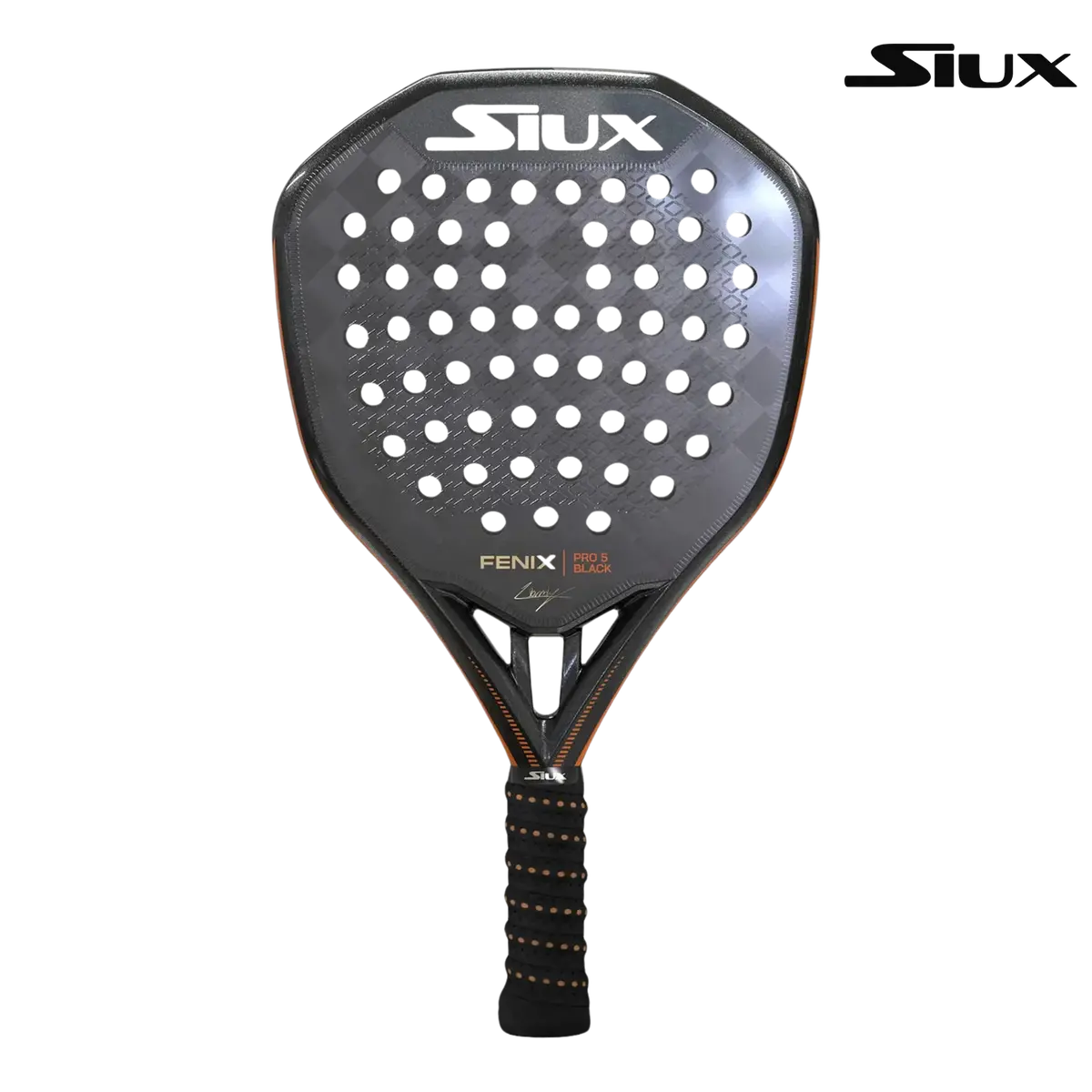 Siux Fenix Pro 5 Black | Padel Racket 1