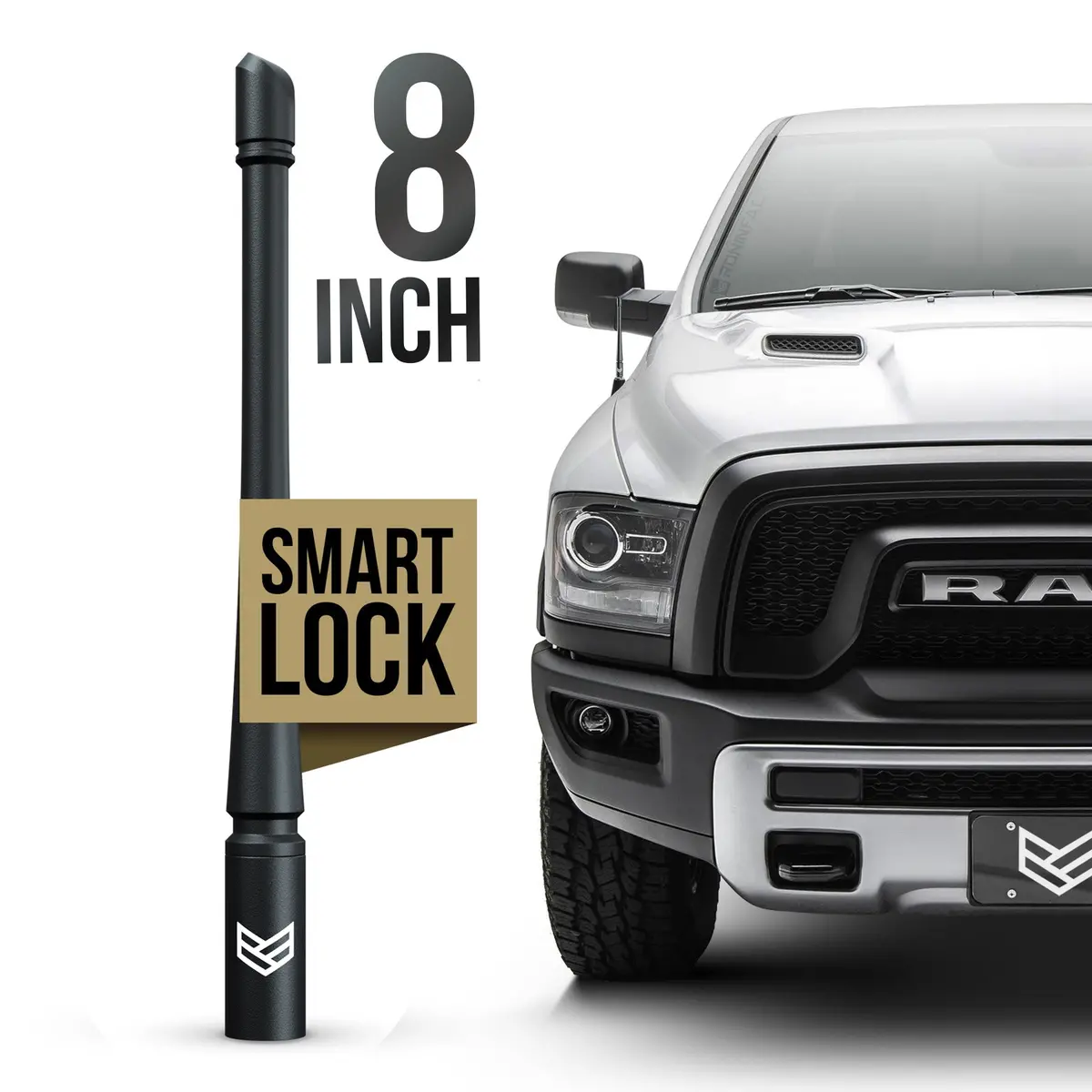 Smartlock™ Short Flexible Antenna 8 Inch For Dodge Ram (New!) 1
