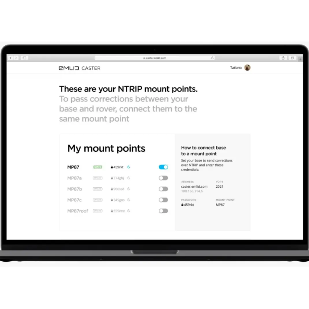 Emlid Ntrip Caster Cloud Service 1