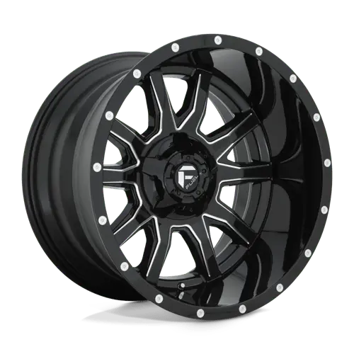 D627 20X12 5X4.5/5.0 Gl-Blk-Mil -43Mm 1