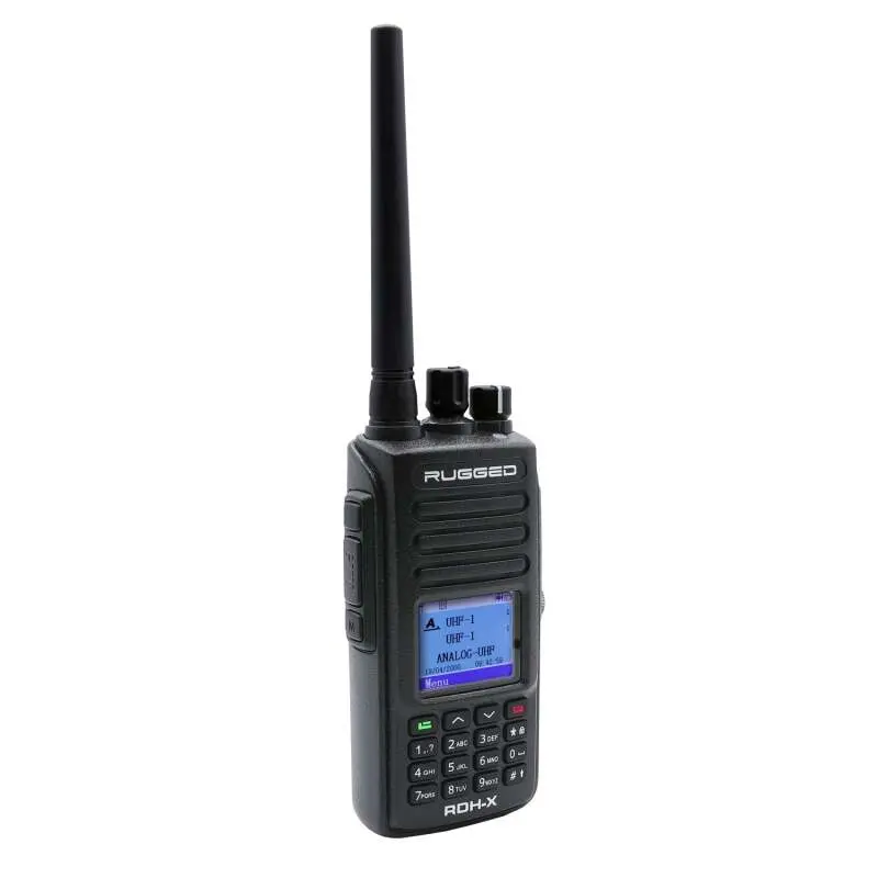 Rugged Radios Waterproof - Rugged Rdh-X - Bus Band 2-Way Radio - Digital And Analog / Black 1