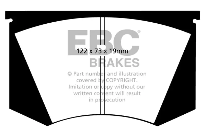 Ebc 64-66 Ac Cobra 7.0 Greenstuff Front Brake Pads 2