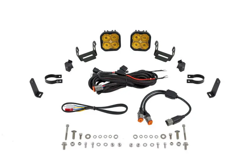 Diode Dynamics Ss3 Led Bumper 1 3/4 In Roll Bar Kit Pro - Yellow Sae Fog (Pair) 1
