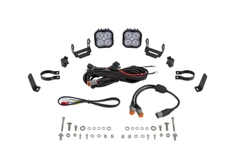 Diode Dynamics Ss3 Led Bumper 2 In Roll Bar Kit Max - White Sae Fog (Pair) 1
