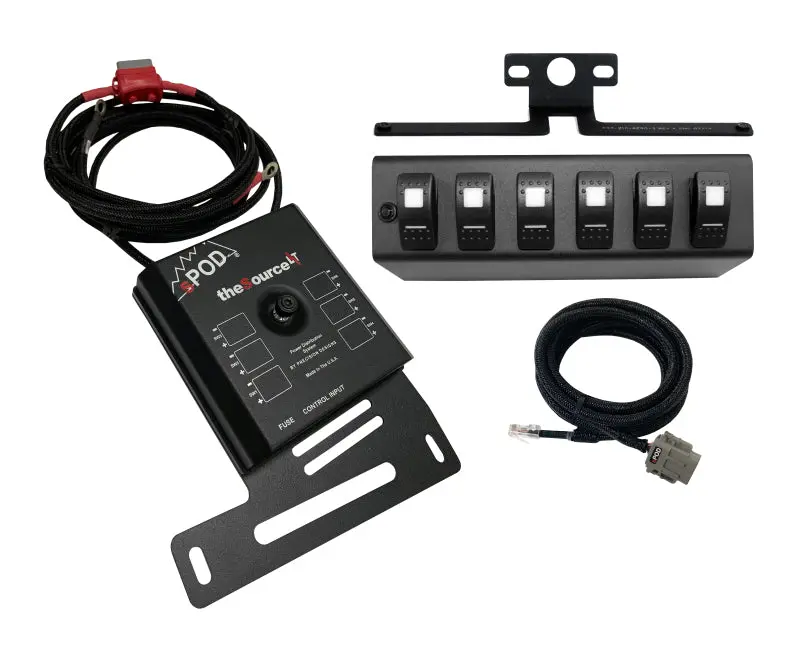 Spod 07-08 Jeep Wrangler Jk Sourcelt W/ Red Led Switch Panel 1