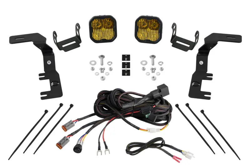 Diode Dynamics 2023+ Chevrolet Colorado Stage Series Ditch Light Kit Ss3 Sport Yellow Combo 1