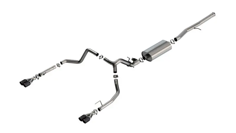 Borla 2024 Chevy Silverado 1500 6.2L V8 Touring Catback Exhaust W/ Simulator - Cf Black Anodized 1