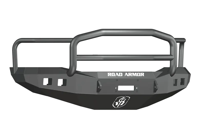 Road Armor Stealth Front Winch Bumper With Lonestar Guard – Textured Black, For 2006–2008 Dodge Ram 1500 1