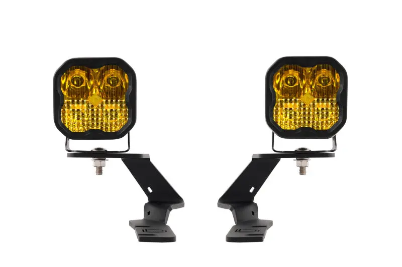 Diode Dynamics 19-21 Ford Ranger Sport Ss3 Led Ditch Light Kit - Yellow Combo 1