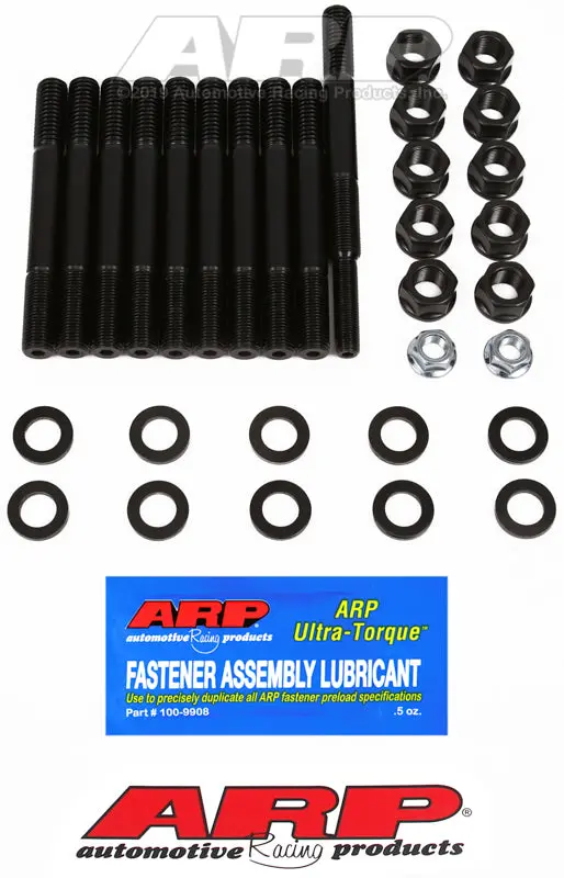Arp Ford 351W 2-Bolt Main Stud Kit Dual Rear Sump Oil Pan 1