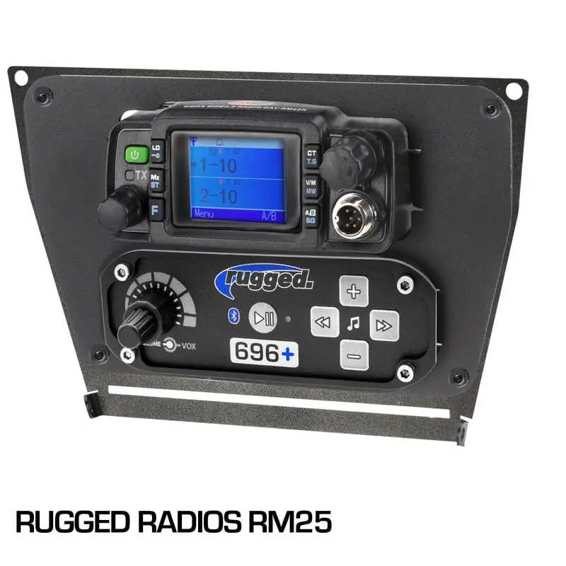 Rugged Radios Polaris Rzr Pro Xp Rzr Turbo R And Rzr Pro R Dash Mount Radio And Intercom Rugged Rdm 1