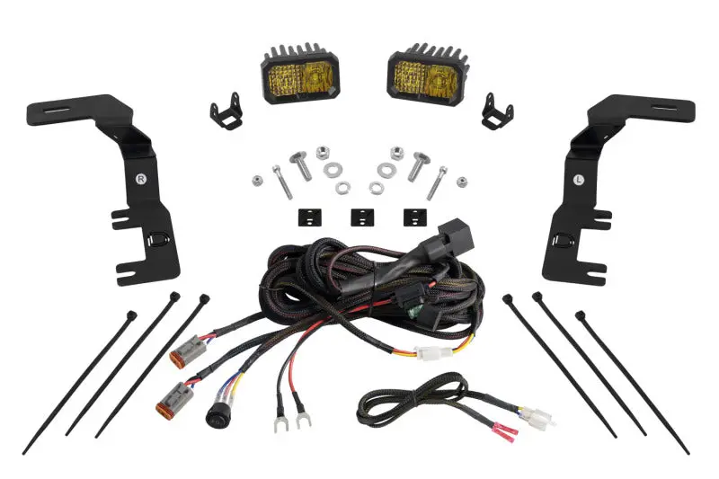 Diode Dynamics 2023+ Chevrolet Colorado Stage Series Ditch Light Kit C2 Sport Yellow Combo 1