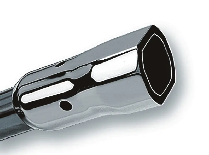 Borla 2.25In Inlet 3.38In X 3.0In Square Angle Cut Phantom X 6.5In Long Universal Exhaust Tips 1