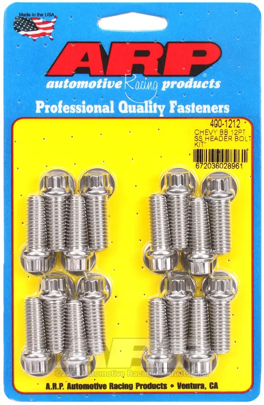 Arp Bb Chevy 12Pt Header Bolt Kit 1