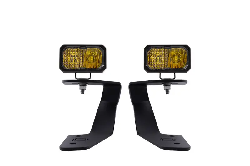 Diode Dynamics 18-21 Subaru Crosstrek Stage Series 2In Led Ditch Light Kit - Sport Yellow Combo 1