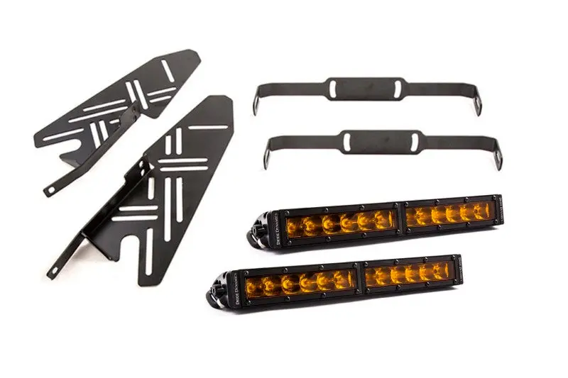 Diode Dynamics 17-19 Ford Raptor Ss Fog Kit 12.0 In - Amber Driving 1