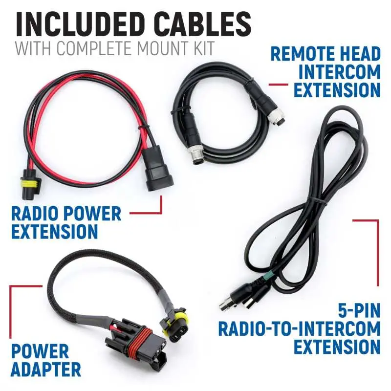 Rugged Radios Polaris Xpedition Complete Comm Kit W/ Bti And 2-Way Radio No Intercom / G1 Gmrs 1