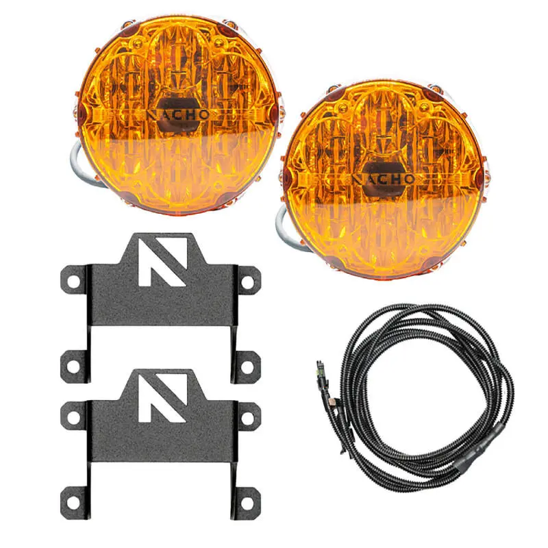 Arb Ford Bronco Nacho Sae Only Plug N Play Fog Light Kit - Amber 1