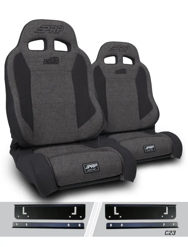 Prp 97-02 Jeep Wrangler Tj Enduro Elite Suspension Seat (Pair) - Trek Edition - Gray 1