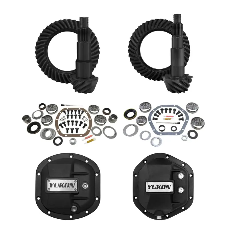 Yukon Gear 07-17 Jeep Wrangler (Jk) Stage 2 Re-Gear Kit W/Diff Covers (For Dana 30/44) - 4.56 1