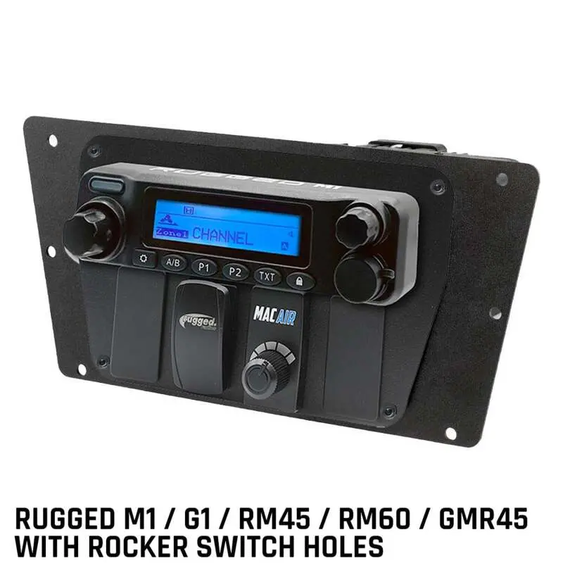 Rugged Radios Yamaha Yxz Multi-Mount Rugged M1/G1/Rm45/Rm60/Gmr45 With Switch Holes 1