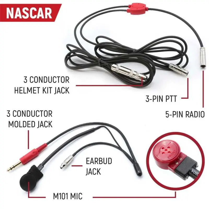 Rugged Radios Nascar And Imsa Racing Comm System Imsa / Rdh16 / Black 1