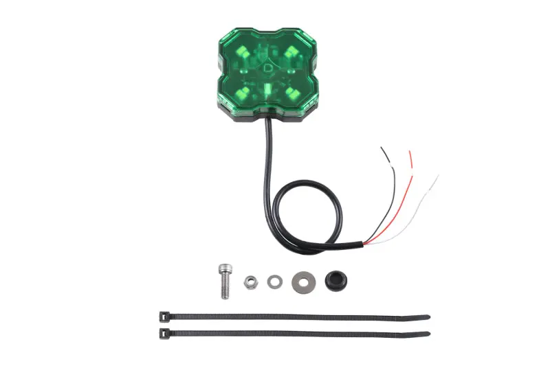 Diode Dynamics Stage Series Single Color Led Rock Light - Green Hookup (One) 1