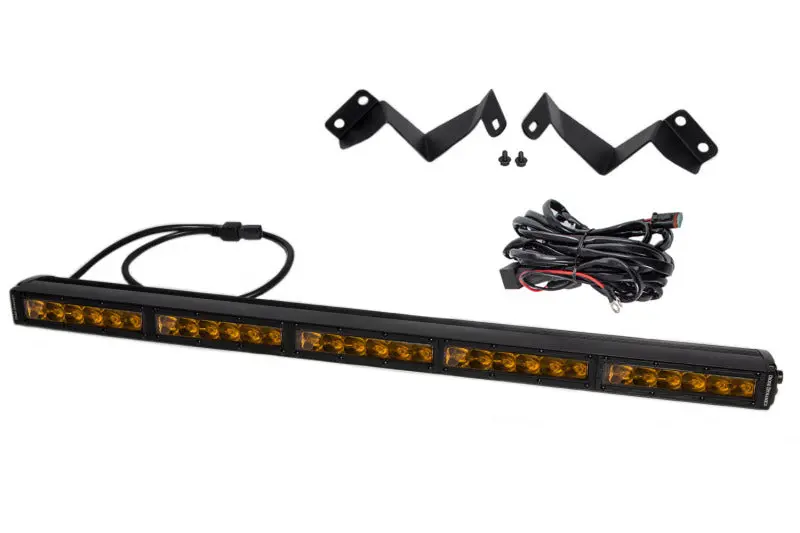 Diode Dynamics 16-21 Toyota Tacoma Ss30 Stealth Lightbar Kit - Amber Driving 1