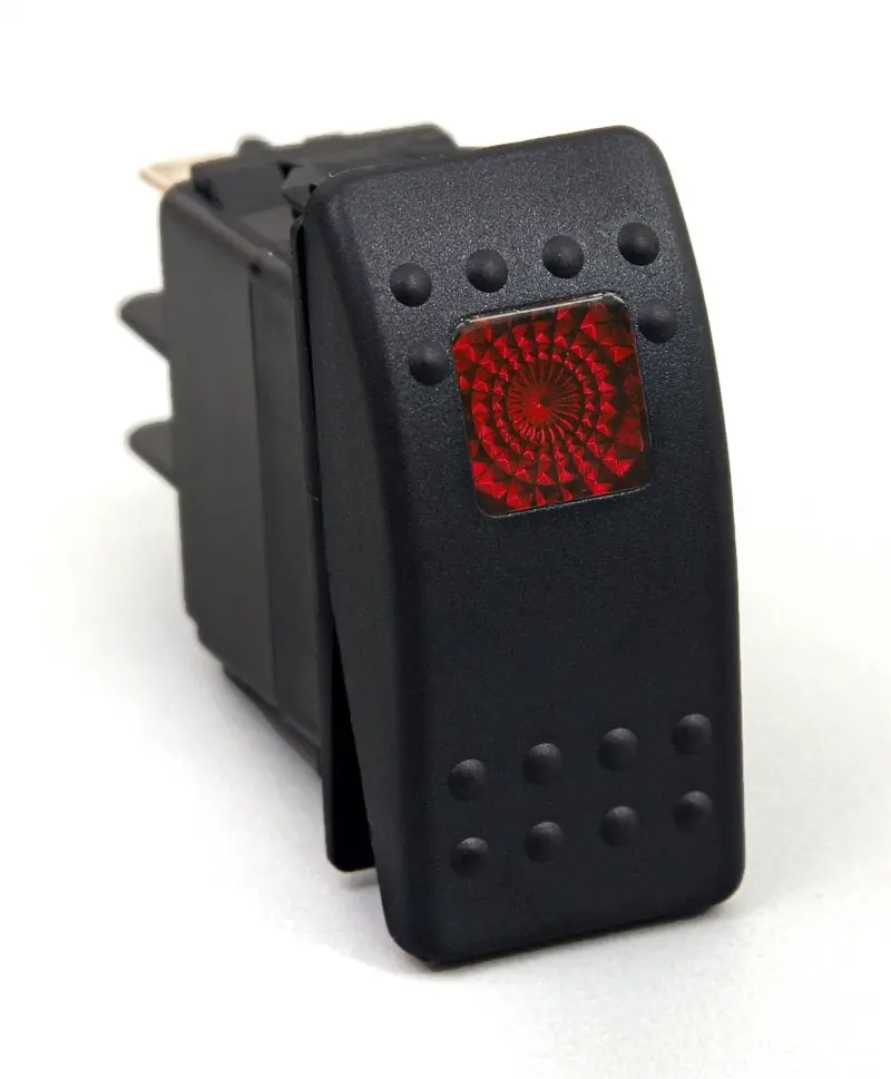 Daystar Rocker Switch Red Light 20 Amp Single Pole 1