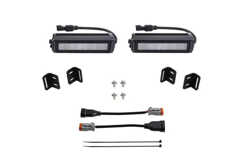 Diode Dynamics 2022 Toyota Tundra Ss6 Led Fog Light Kit - White Wide 1