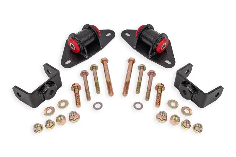Bmr Suspension Motor Mount Kit – Black Hammertone Billet Aluminum Set For 2014–2019 Chevrolet Corvette 1