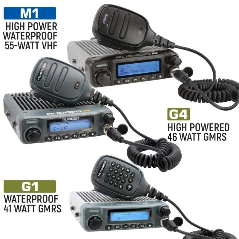 Rugged Radios Ford Raptor Two-Way Mobile Radio Kit 55 Watt M1-V - Business Band Vhf 1