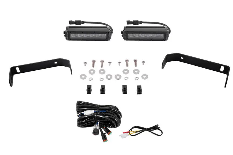 Diode Dynamics 19-21 Ford Ranger Ss6 Led Lightbar Kit - White Driving 1