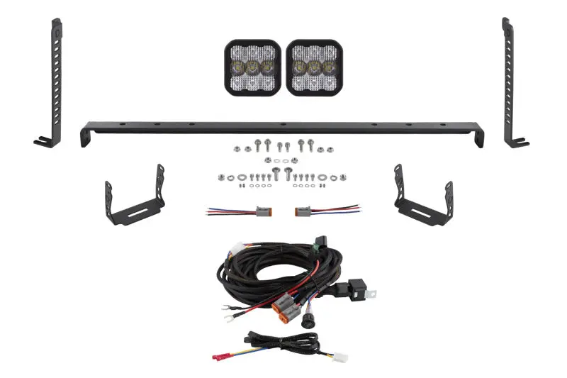 Diode Dynamics 14-23 Toyota 4Runner Ss5 Stealth Grille Led 2-Pod Kit - Pro White Combo 1