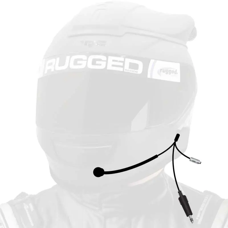 Rugged Radios Racing Helmet Kits - Nascar / Imsa / Peltor Imsa / Straight Cord / Without Speaker 1