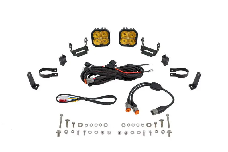 Diode Dynamics Ss3 Led Bumper 2 In Roll Bar Kit Max - Yellow Sae Fog (Pair) 1