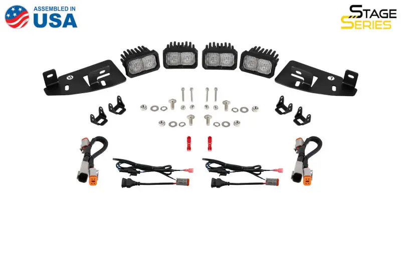 Diode Dynamics Ssc2 Led Fog Pocket Kit For 2019-Present Ram - Yellow Sport 2