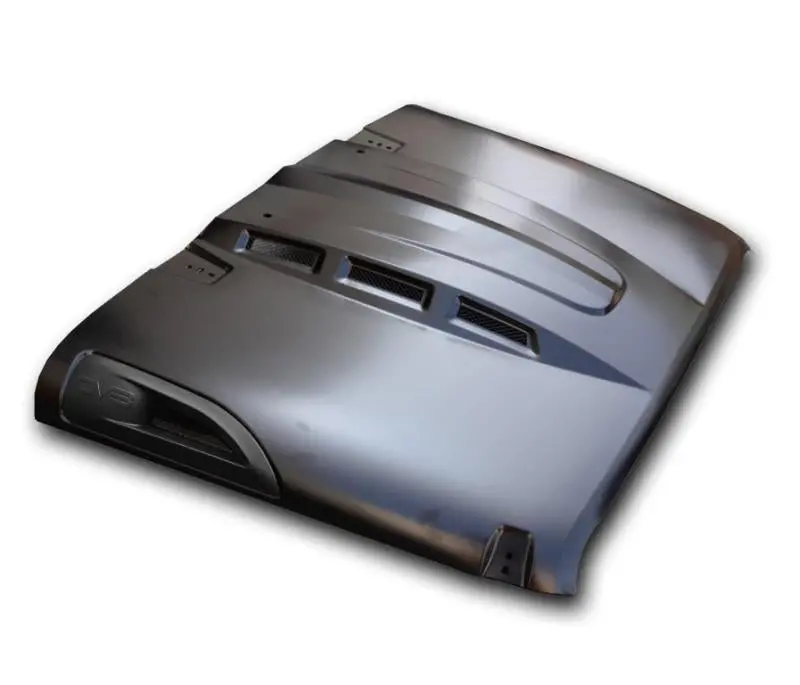 Dv8 Offroad 07-18 Jeep Wrangler Jk Metal Heat Dispersion Hood - Primer Black 1