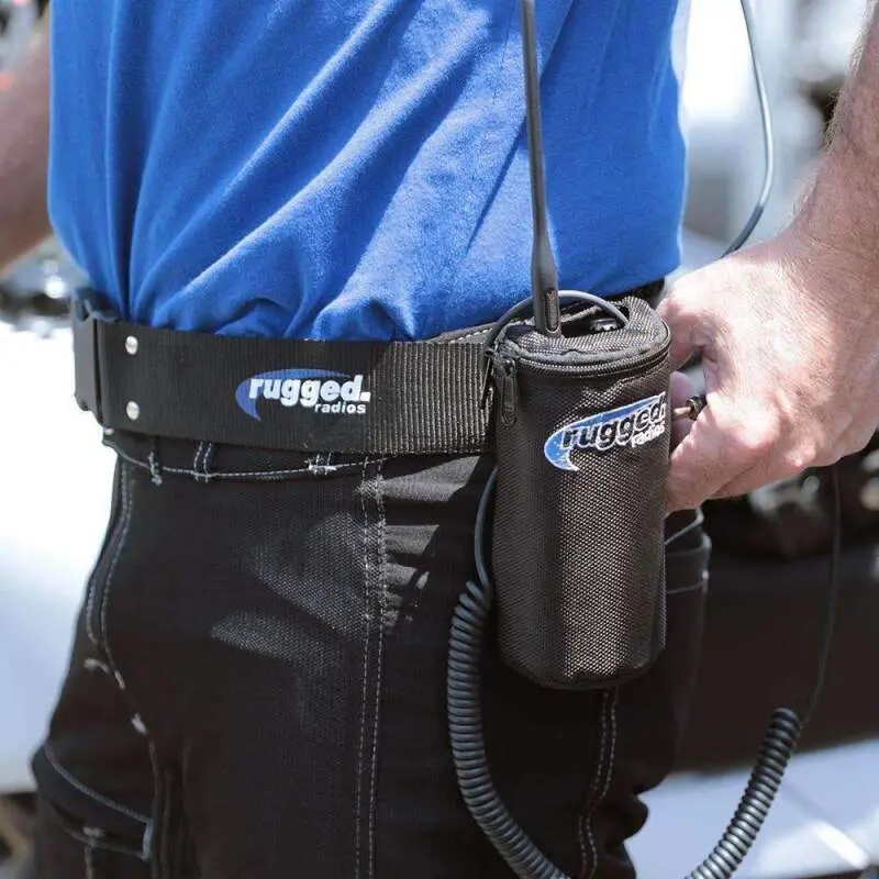 Rugged Radios Comm Belt/Bag Combo For Moto & Circle Track Racing Extra Large - Fits Waists Up To 60 1