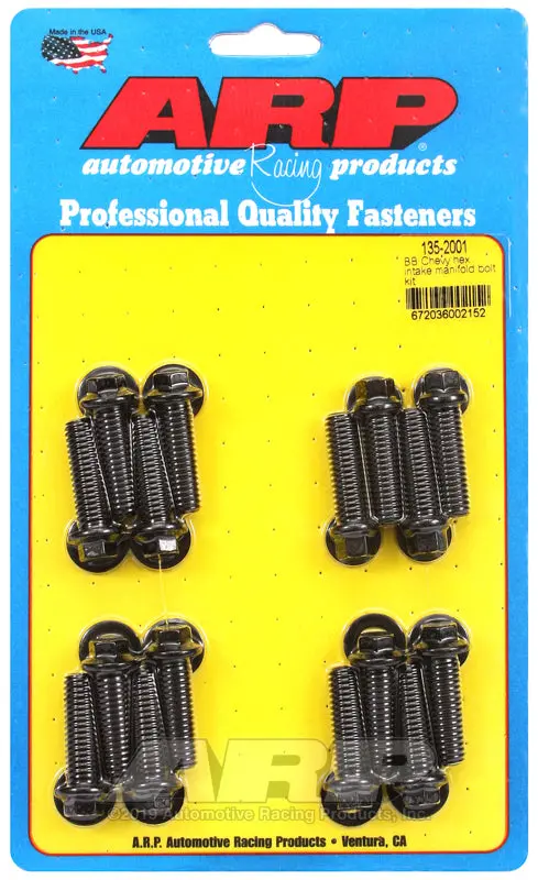 Arp Bb Chevy Hex Intake Manifold Bolt Kit 1