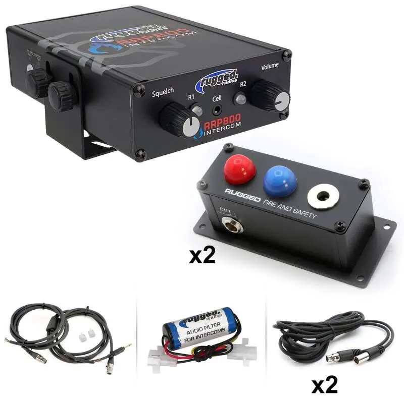 Rugged Radios Fire And Safety 2-Person Dual Radio Intercom Kit 1