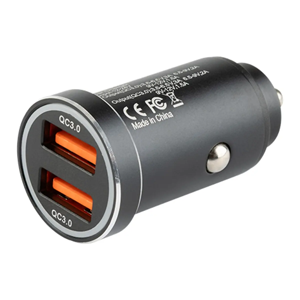 12V Cigarette Lighter Power Adaptor With Dual Usb-A Ports 1