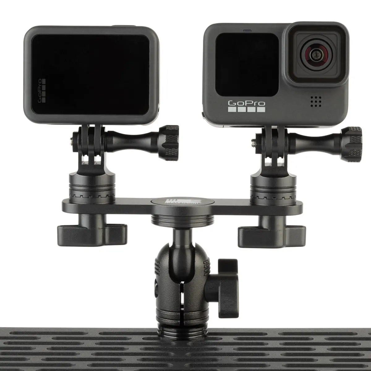 Dual Action Camera Gopro Mount With Integrated 20Mm Ball 1