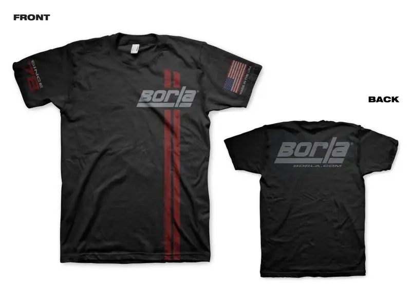 Borla Mens Since 78 Stripe T-Shirt - Small 1