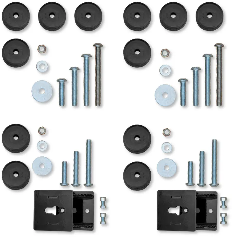 Rock Krawler 07-18 Jeep Wrangler Jku 4Dr Front & Rear Bump Stop Kit (2In-4In) 1